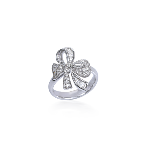 Diamond Bow Ring